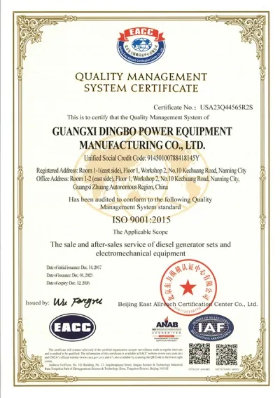 ISO9001 Certificação do Sistema de Gestão da Qualidade