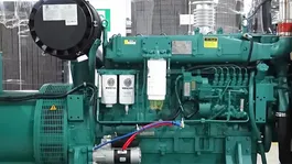 Gerador de energia elétrica alimentado por motor Weichai