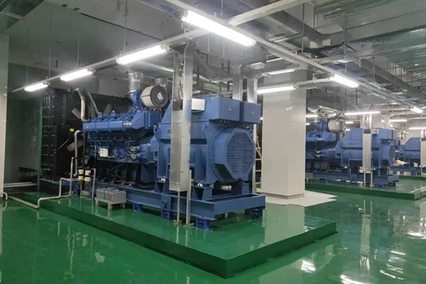 Grupos geradores a diesel da série de motores MTU em data center 