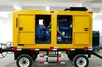 Gerador a diesel silencioso montado com carreta