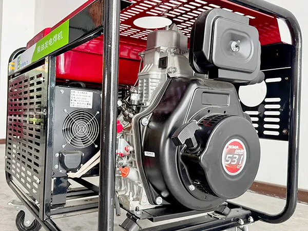 Gerador Soldador a Diesel Refrigerado a Ar (Monocilíndrico)